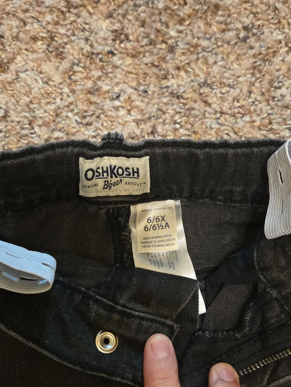 Three Girls Denim Mini Skirts - Black & Two Light Blue